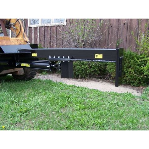 skid steer wood splitter with saw for sale|best skid steer splitter attachments.